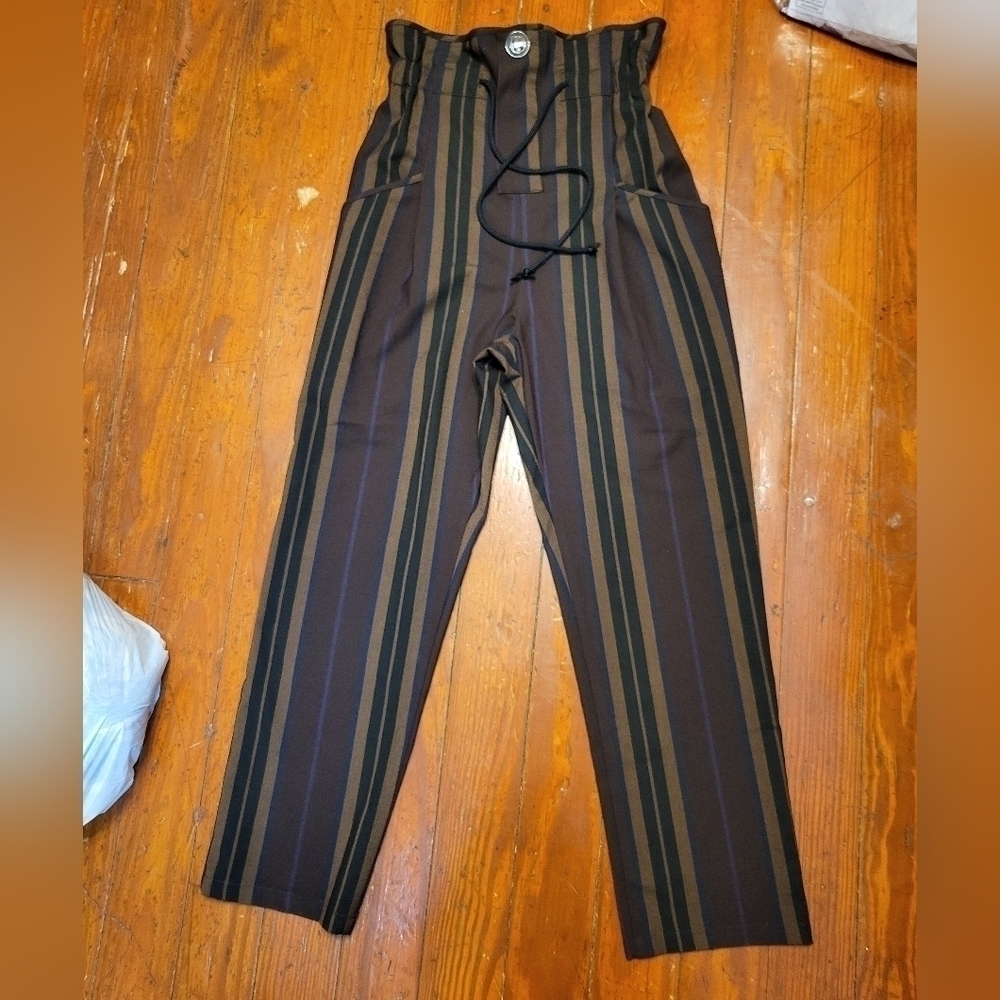 Zara striped pants XS